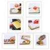 Table Mats 2pcs Silicone Baking Eco-friendly Cake Pads Outils multifonctionnels pour la cuisine à domicile (café)