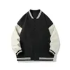 Jackets masculinos 2023 Men's Casual Baseball Uniform Youth Loose Cor Matching Stand Collar Casel