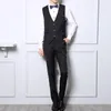 Herenpakken nieuwste jas pant design heren streep bruiloft bruidegom tuxedos formele zakelijke casual werkkleding (blazer broekvest)