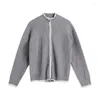 Herenjacks trui jas losse koppel vaste kleur revers top