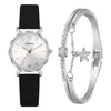 Relógios de Pulso Feminino Relógio Casual Luxuoso Pulseira de Couro Analógico Quartzo Pulseira Marca Top Digital Jóias Femininas Presentes de AniversárioRelógios de Pulso