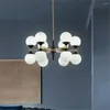 Lampy wiszące g9 LED w pomieszczenia nowoczesna żyrandol dekoracja wnętrz oświetlenie domowe kreatywne design salon lampa sypialnia / AC 220V ciepło