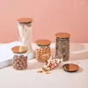 Storage Bottles 1000ml Transparent Glass Candy Jewelry Jar Tea Can With Lid High Borosilicate Bottle Kitchen Grain