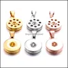 Arts And Crafts Simple Metal 18Mm Ginger Snap Button Base Pendant Charms For Diy Snaps Buttons Necklace Earrings Jewelry Accessorie Dhxtr