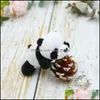 Spille Spille Panda Spille per ragazze Studenti Simpatico panno di peluche Art Animali dei cartoni animati Spilla Regali di compleanno per feste 1878 T2 Drop Delivery J Dh7Qq