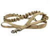 Hundhalsar 2 Handle Tactical Bungee Leash Cat Pet Elastic Leads Rope Militärträning Skräp