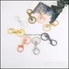 CLASPS Hooks Gold Sier Alloy KeyChain Clasp Link Ring Hummer For Jewelry Making Fynd Diy Charms Tillbehör Drop Leverans Comp Otijb