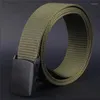 Belts Wild-Men-Canvas-Belt-Hypoallergenic-Metal Free-Plastic-Automatic-Buckle Wild-men's Canvas Belt Metal Automatic Buckle Nylon