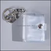 Key Rings Mini P O الألبوم الصغير الألبومات الفورية للألبومات معرف قلادة تخزين التخزين الخلفي جيب المفاتيح عاشق الذاكرة هدية إسقاط otqnw