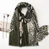 Vêtements ethniques Mode Animal Leopard Dot Fringe Viscose Châle Écharpe Femmes Haute Qualité Automne Hiver Wrap Pashmina Stole Bufandas Musulman H