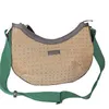 Crossbody tas grote halve maand handtassen dames lederen portemonnee brede schouderband mode ritssluiting pocket canvas draagtas handtas