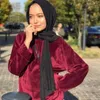 Foulards femmes plaine bulle mousseline de soie écharpe Hijab Wrap imprimé couleur unie châles bandeau Hijabs 10 couleurs