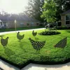 Garden Decorations Rooster Animal Silhouette Pile Shadow Decoration Stake Gardening Decorate