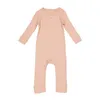 2023 Baby romper geribbeld gebreide katoen modaal rekbaar meisje baby baby bodysuit onesie lange mouw buitenbabykleding