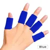 Bilek Desteği 10 PCS Stranty Sports Finger Sleeves Artrit Guard Dış Basketbol Voleybol Koruması #284469