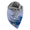 Scarves Antique Shawl Warm Universal Flower Winter Prints Scarf Soft Autumn Buckle Double-Layer Comfortable And Hats