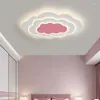 Luces de techo Habitación de los niños Lámpara de dormitorio Chica Dibujos animados creativos Iluminación minimalista moderna Lámparas de protección ocular para bebés LED