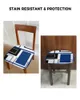 Capas de cadeira de geometria abstrata quadrados arte moderna capa de assento elástica azul para capas protetoras para casa elásticas