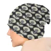 ベレー帽Orla Kiely Floral Bonnet Homme Hip Hop Knitte Skullies Beanies Cap Winter Warm Scandinavian Geometric Slouchy Beanie Hats