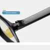 Solglasögon ramar klasssisk retro svart ram rödgrön färgblind glasögon ovala ultralätt glasögon flexibel spegelben unisex