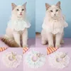 Cat Collars & Leads Fashion Pet Collar Lace Bibs Cute Bib Lovely Dog Necklace Decor Adjustable Grooming Accessories