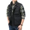 Men's Vests Outdoor Vest Multiple Pockets Cardigan Quick-drying Lightweight Men Coat Waistcoat For Trip