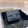 CC Luxury Brand Ladies Desiger Cross Body плечо мини -классический лоскут стеганые стеганые стега