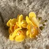 Decorative Flowers 5 Head Artificial Butterfly Orchid Film Phalaenopsis Plant Bonsai Wedding Flower Arrangement Decoration INS Home Decor