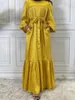 Ubranie etniczne Eid Mubarak Kaftan Dubai Abaya Turcja muzułmańska sukienka hijab sukienka islam caftan maxi szatę femme vestidos Musulman de tryb wy748