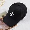 Tiktok hat for male and female lovers baseball cap summer student sun visor embroidered street fashion cap