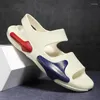 Sandals 2023 Summer Men Outdoor Soft Thick Sole Slippers Designer Waterproof Non-Slip Flip Flops For Casual Shoe