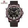 Wristwatches Men Quartz Wristwatch Leather Sports Watches Watchproof Digital Adallog Clock Relogio 9172LWRISTWATCHES WRISTWATCHSWRI