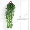 Decorative Flowers 100cm Artificial Rattan Plant Hanging Ivy Leafy Wreath Radish Seaweed Grape Fake Flower Home Garden Wall Party Decoration
