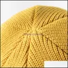 Beanie/Totenkopfkappen Mode Winter Loch Hüte Für Frauen Mann Gestrickte Warme Mützen Vermieter Hut Cool Street Wear Beanie Hip Hop Mädchen Junge Otv7F