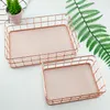 Classic Gold Mesh Wire Basket Trays for Pantry, Desk, Drawer and Countertop Box Storage and Organizing 1223963