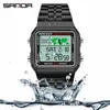 Wristwatches 2023 Digital Display Electronic Watch Square Dial Luminous Waterproof Multifunction Watches Mens Relogio Masculino 500Wristwatc