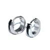 Hoepel oorbellen fabrieksprijs mode sieraden maken voorraden van hoge kwaliteit zwart vergulde 4 9mm roestvrij staal huggie voor vrouwelijke mannen