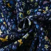 Écharpes mode coton lin écharpe à l'extérieur du printemps et de l'automne avec bleu petite fleur cassée gland soie longue chaude grand châle mince