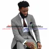 Trajes de hombre Blazers Hombres verdes guapos Padrinos de boda Cena Esmoquin de boda Slim Fit Formal Business Blazer Conjunto de 2 piezas Traje de hombre africano H