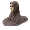 Vêtements ethniques Femmes musulmanes Hijab Overhead Khimar Écharpe One Piece Amira Islamique Foulard Wrap Turban Pull Prêt à porter des couvre-chefs