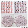 Arts And Crafts Natural Stone Water Drop Cross Star Pink Quartz Healing Pendants Charms Diy Necklae Jewelry Accessories Making Deliv Dh7P2