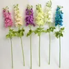 Decorative Flowers 1PC Big Flower Head Artificial Hyacinth Violet Orchid European-style Silk Home Party Wedding Landing Decoration