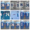 2023 NCAA Football 34 Earl Campbell Jersey 1 Warren Moonn 9 Steve McNair 74 Bruce Matthews 78 Cuyley Culp Blu Bianco Mens Vintage