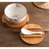 Skålar keramiska nudlar skål omedelbart med lock och sked japansk soppa ris kök restauranger bordsartikonbehållare