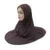 Vêtements ethniques Femmes musulmanes Hijab Overhead Khimar Écharpe One Piece Amira Islamique Foulard Wrap Turban Pull Prêt à porter des couvre-chefs