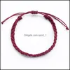 Bracelets de charme Bohemian Friendship Handmade Twist Twist Bracelet Rope Bangle para Women Jewelry DHS M506A F Drop Delivery DHB5C