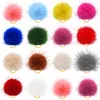 Dog Apparel 30PCS Solid Hair Bow Pompoms Ball With Elastic Band Light Soft Grooming Fluffy Fur For Small Cat Supplies