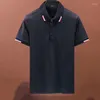 Hommes Polos Top Qualité À Manches Courtes Crocodile Chemise Polo D'été Chemises Coton Casual Solide Couleur T-shirts Chemise De Mode Homme