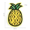 Notions Assorted 23pcs Strawberry Watermelon Pineapple Iron on Patches Fruits Embroidered Appliques Decorative Repair Motif DIY Sew on Patch for Jeans Clothing