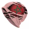 Bérets maroc football Skullies bonnets casquettes Hip Hop hiver chaud hommes femmes tricot chapeau unisexe adulte marocain drapeau Bonnet chapeaux